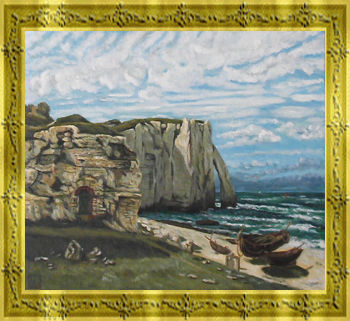 クールベ-嵐のあとのエトルタの断崖