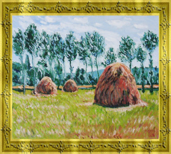 モネ−ジヴェルニーの積みわら