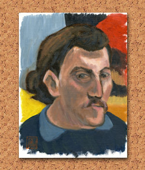 ゴーギャン-《黄色いキリスト》のある自画像