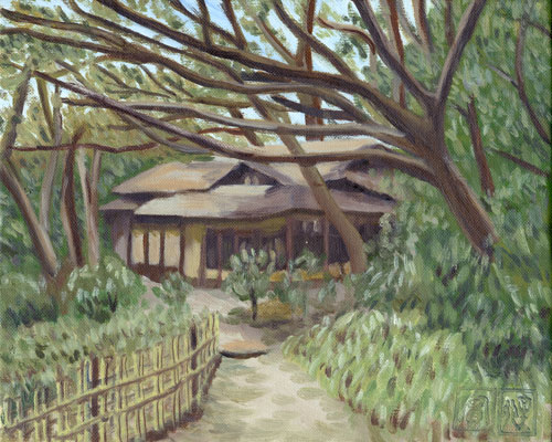 オリジナル-庭園美術館の日本家屋