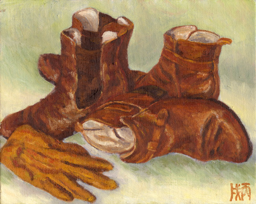 オリジナル-ブーツと手袋